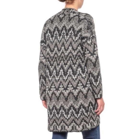 Lucky Brand Aztec Pattern Open Cardigan - Picture 2 of 8